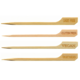 250pcs 9cm Bamboo Skewers Branded Skewers Sticks BBQ Cocktail Sticks