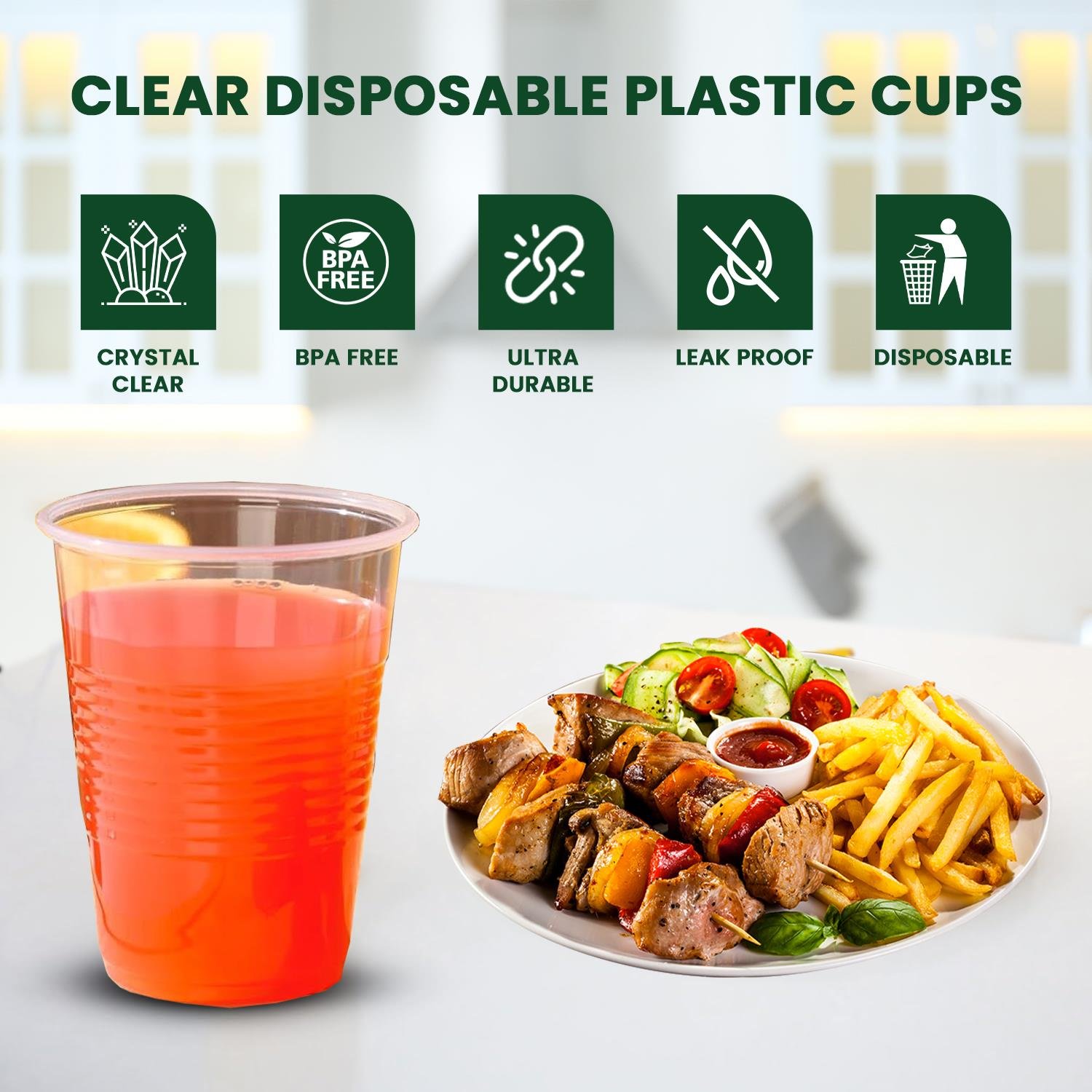 7oz(207ml) Clear Plastic Vending Cups - Image 2
