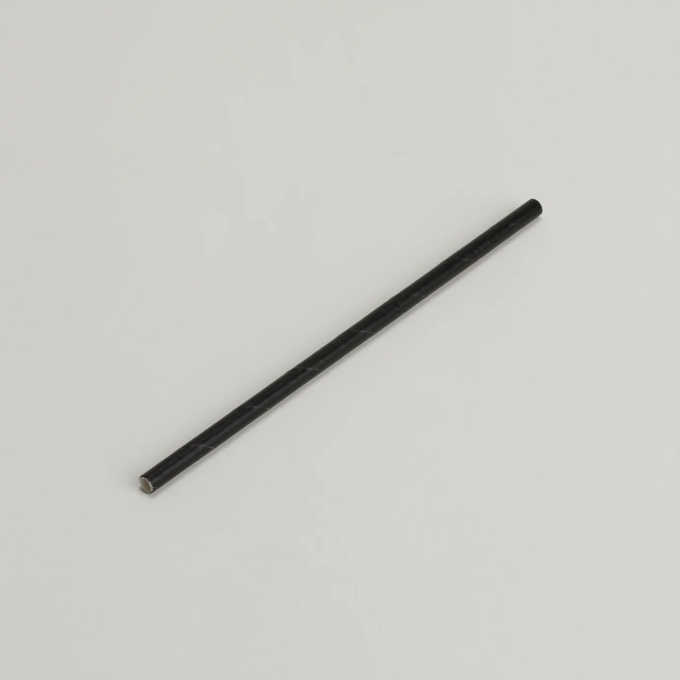 Black Paper Drinking Straws 200mm x 6mm - 250