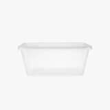 1000ml Clear Microwavable Meal Prep Plastic Containers With Lid