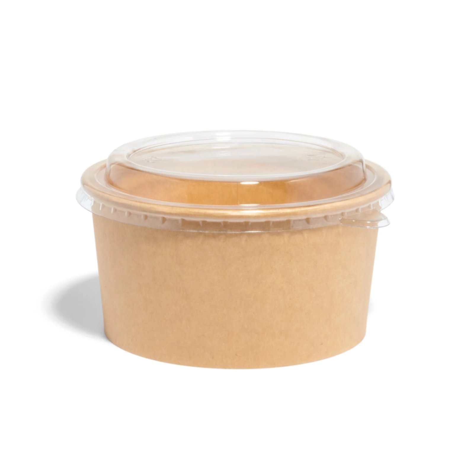 1000ml (35oz) Kraft Takeaway Paper Salad Food Bowls - Image 2