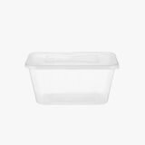 1250ml Clear Microwavable Meal Prep Plastic Containers With Lid