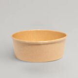 1300ml (46oz) Kraft Takeaway Paper Salad Food Bowls