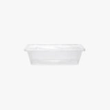 500ml Clear Microwavable Meal Prep Plastic Containers With Lid