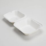 6 x 6" Biodegradable Takeaway Bagasse Burger Boxes