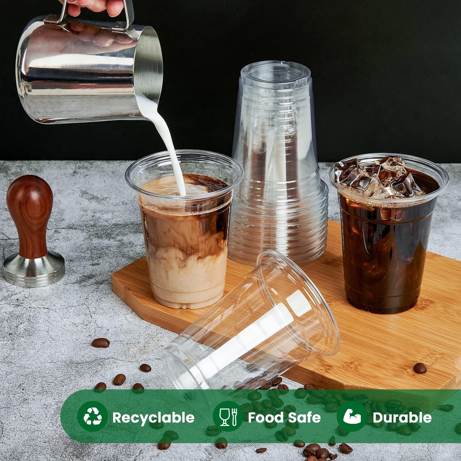 8oz(236ml) Clear PET Smoothie Cups - Image 3