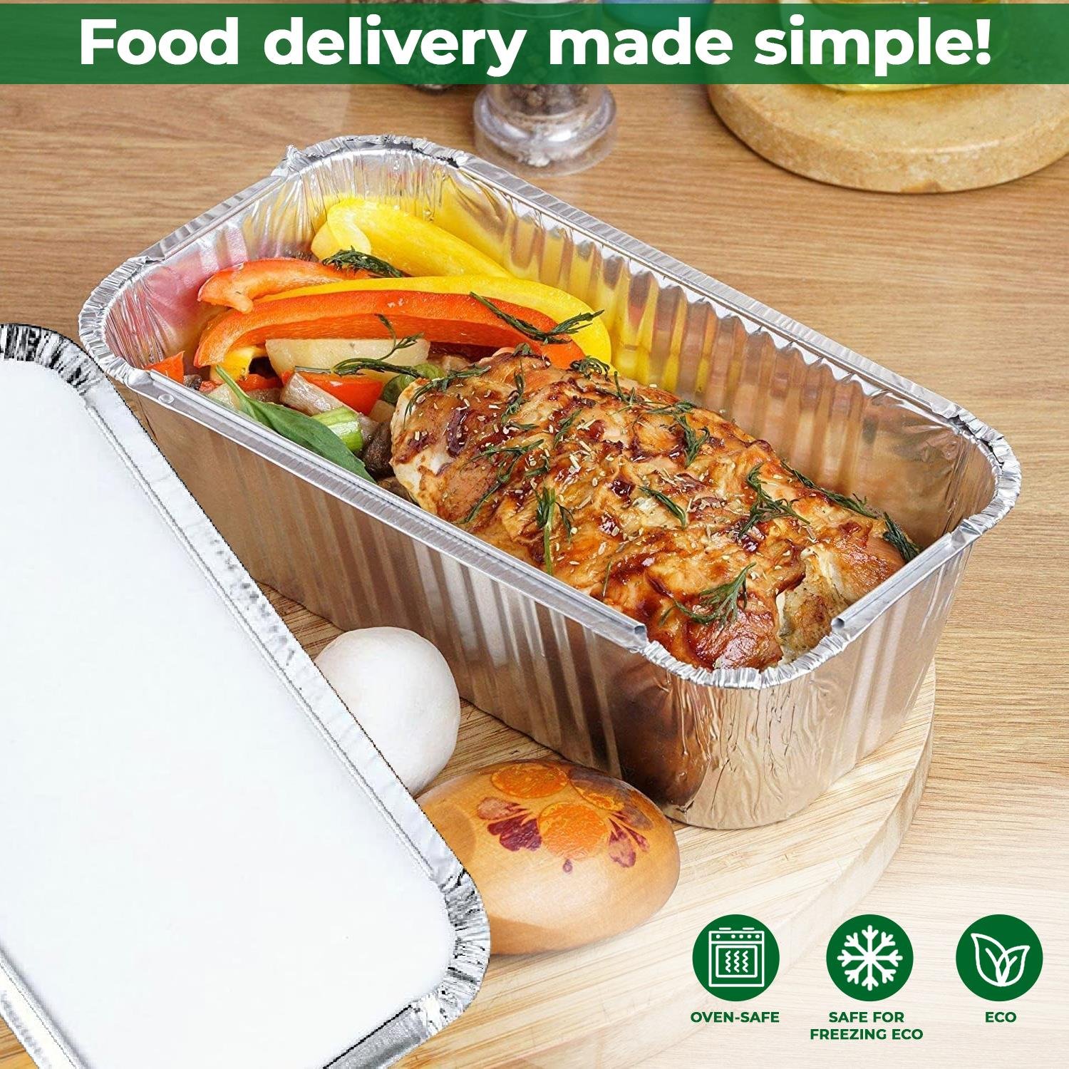 No. 6A Aluminium Foil Container - Rectangular - Image 3