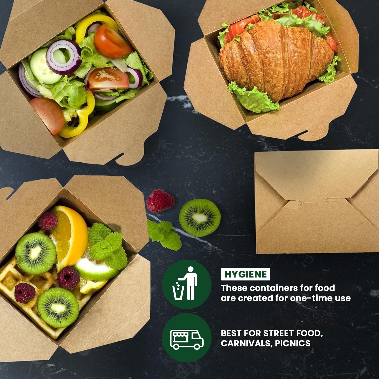 No.8 Leak Proof Kraft Deli Box 49oz - Image 8