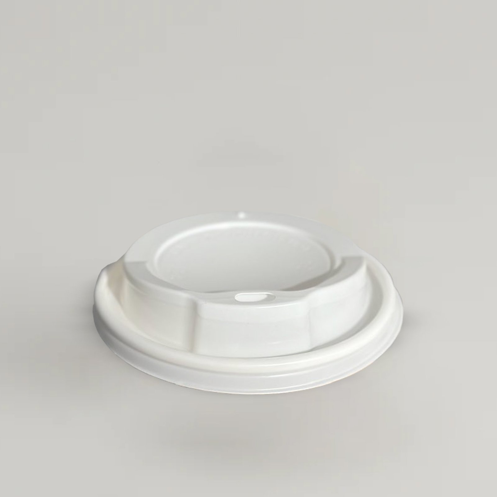 White Coffee Cups Lids To Fit 8oz Cups - 80mm - Image 2