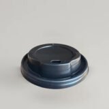 Black Coffee Cups Lids To Fit 12oz/16oz Cups - 90mm