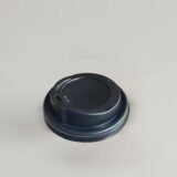 Black Coffee Cups Lids To Fit 8oz Cups - 80mm