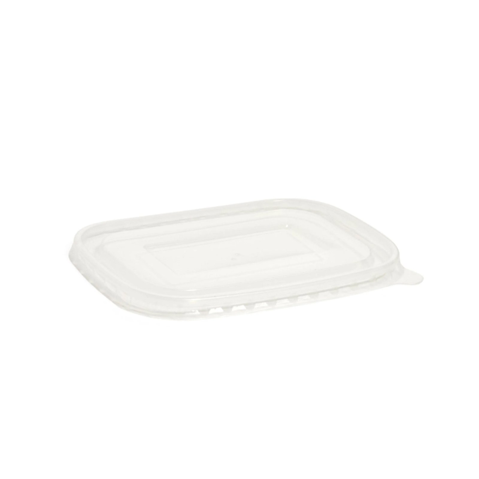 Clear Rectangular PET Lid For 500ml/650ml/750ml/1000ml Kraft Food Container