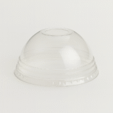Dome Lid for Smoothie Cup PET (91mm/to fit 12-20oz) Clear