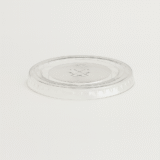 Flat Lid for Smoothie Cup PET (78mm/to fit 8-10oz) Clear