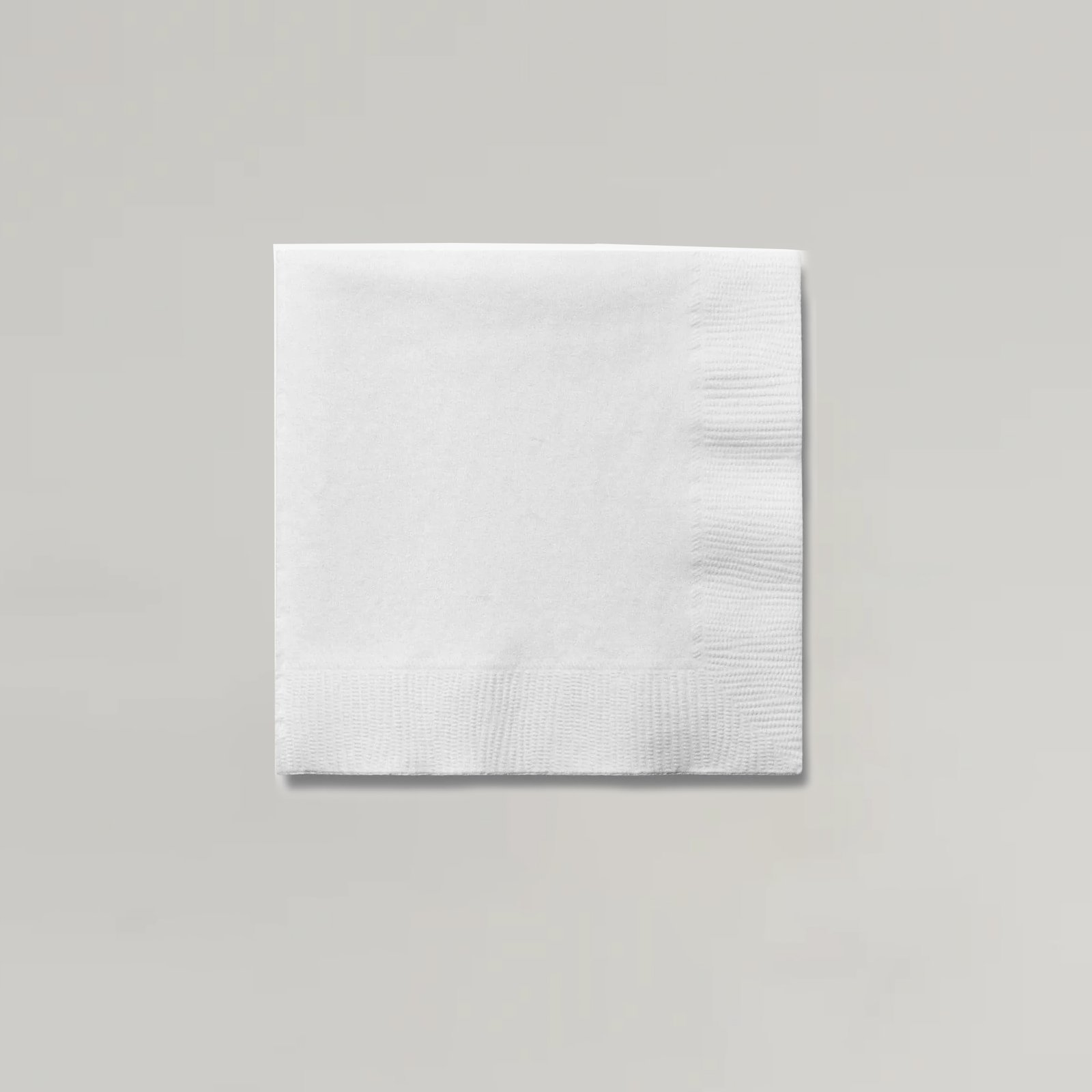 2Ply White Paper Cocktail Napkins 24cm - 2000pk