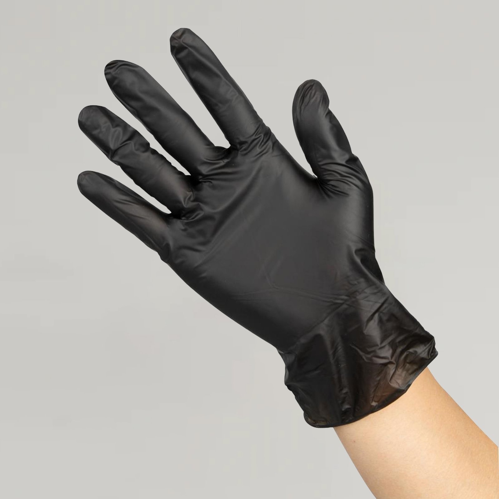 Black Vinyl Gloves - Small