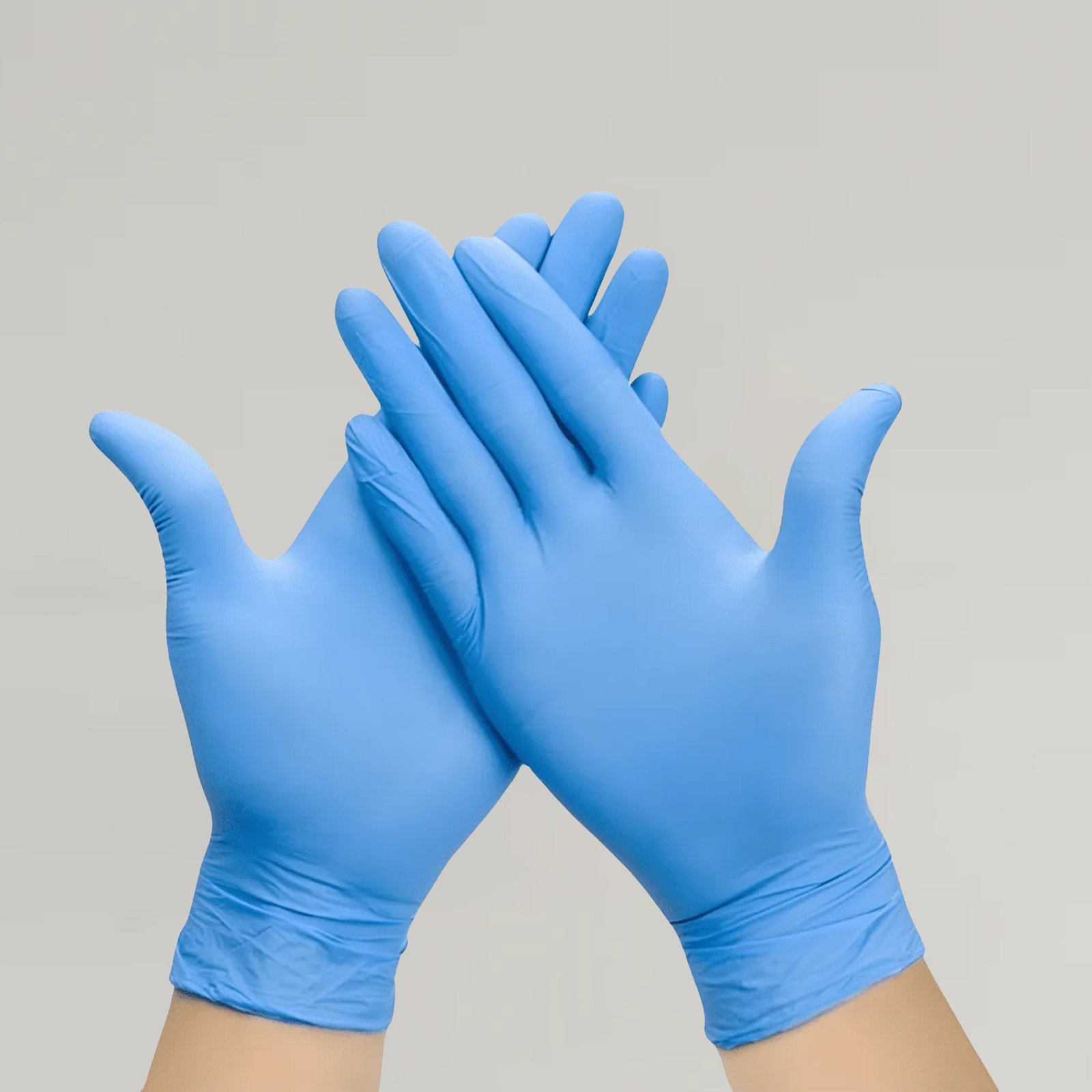 Blue Vinyl Gloves - Small