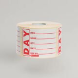 Removable Prepped Food Red Day Labels