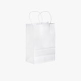 Small Twisted Handle White Paper Bags