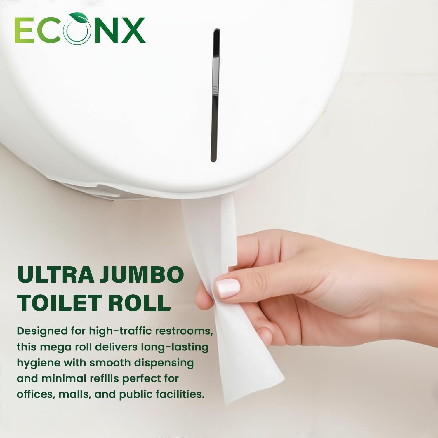 Mini Jumbo Toilet Roll 60mm Core 150M -12 Rolls - Image 7