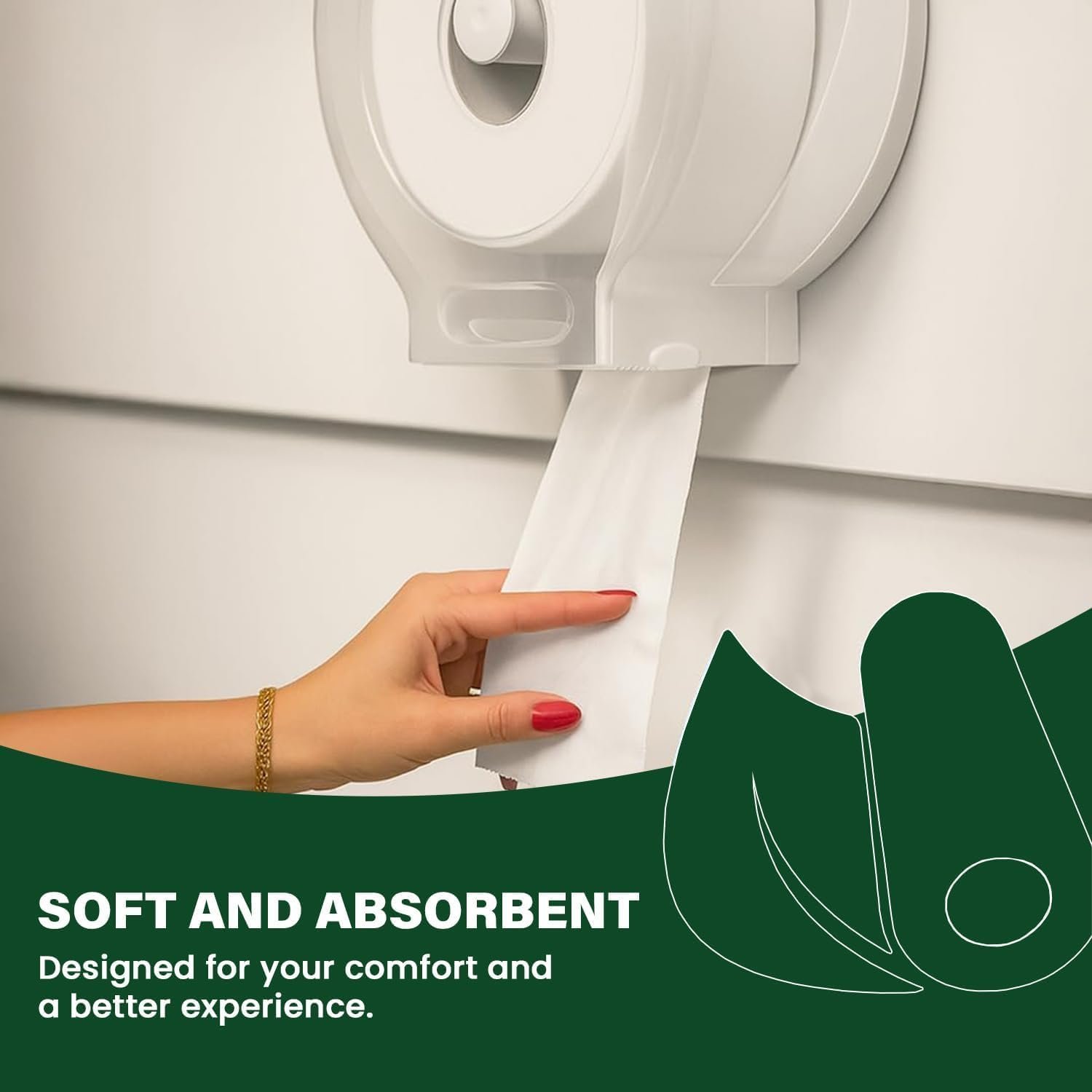 Mini Jumbo Toilet Roll 60mm Core 150M -12 Rolls - Image 8