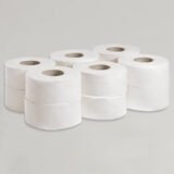 Mini Jumbo Toilet Roll 76mm Core 150M -12 Rolls